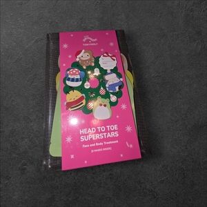 SQUISHMALLOWS X TONYMOLLY HEAD TO TOE SUPERSTARS MASKS NIP.